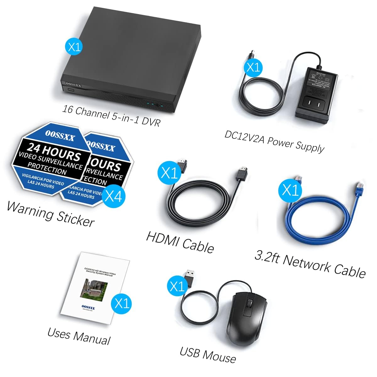 OOSSXX POE 防犯カメラ NVR レコーダー セキュリティ 8CH Amazon | OOSSXX POE NVR ネットワーク ビデオ レコーダー 4K